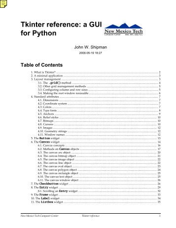 Tkinter Tutorial Python Pdf To Xml